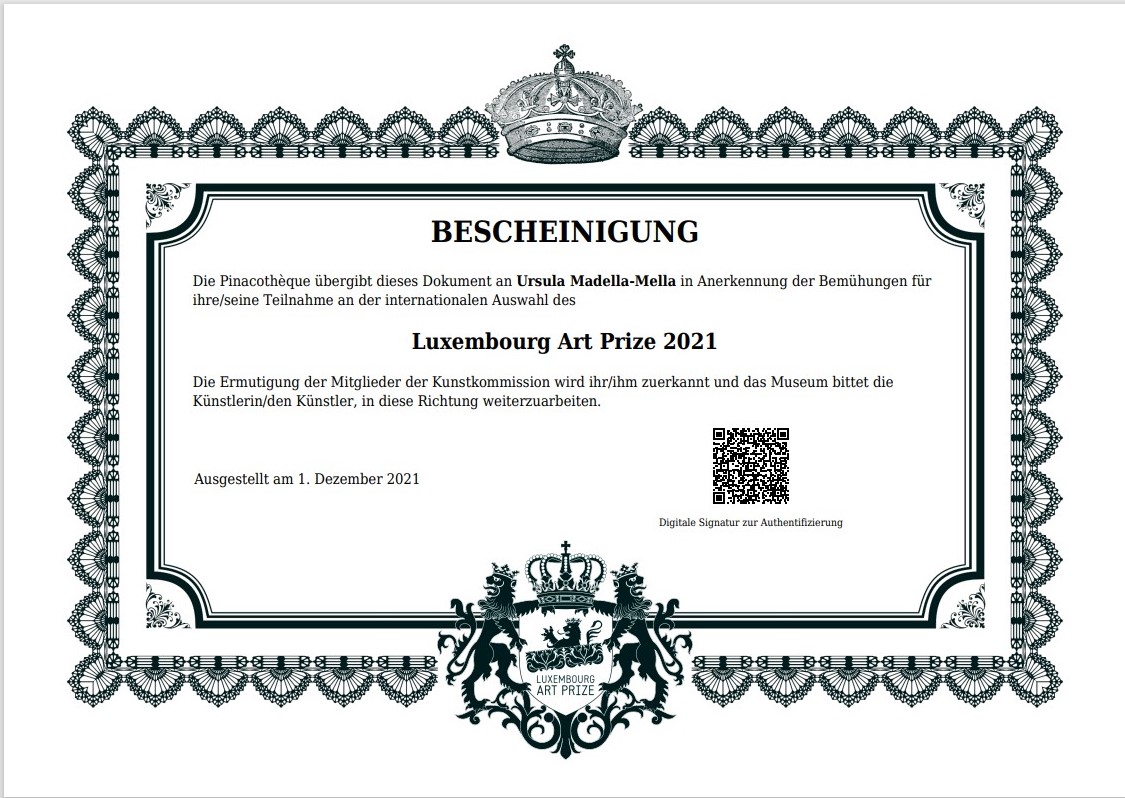 Art Louxenburgprice Zertifikat 2021