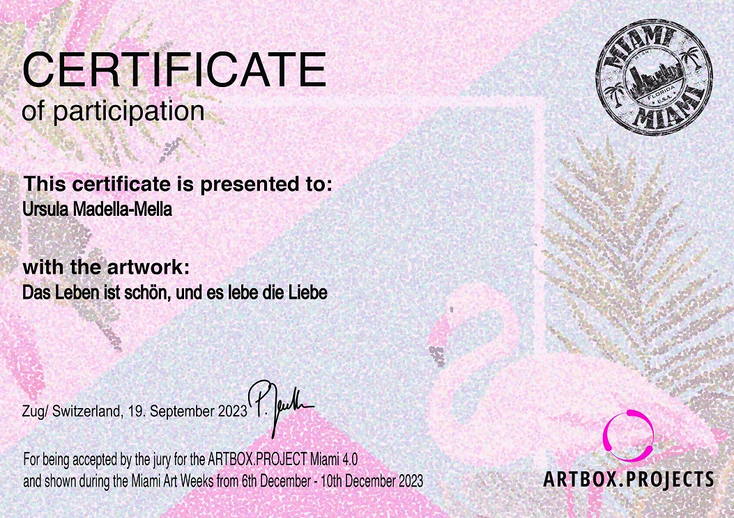 Certificate Das Leben ist schön und es lebe die Liebe v8mZT8ToGdgxSie9OcWK